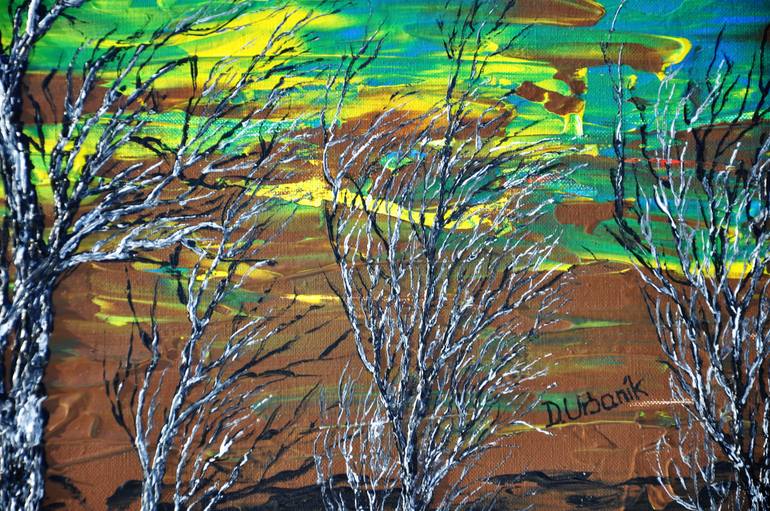 Original Expressionism Landscape Painting by Daniel Urbaník