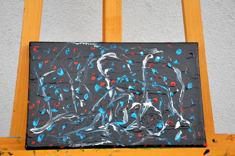 Original Abstract Expressionism Abstract Painting by Daniel Urbaník