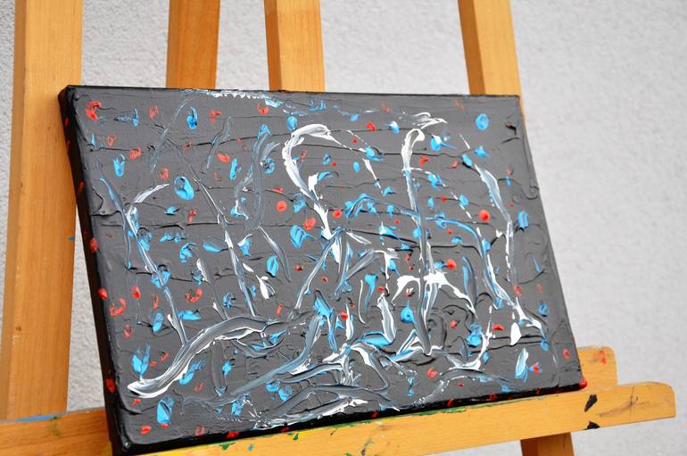 Original Abstract Expressionism Abstract Painting by Daniel Urbaník