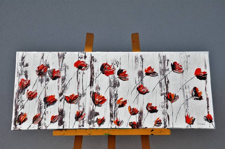 Original Floral Painting by Daniel Urbaník