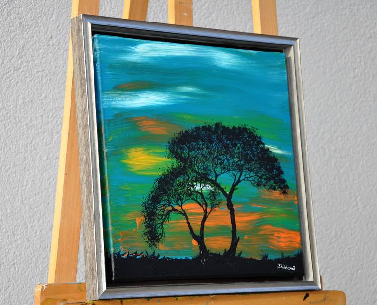 Original Expressionism Landscape Painting by Daniel Urbaník