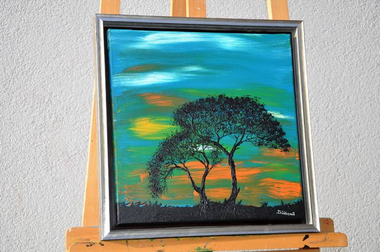 Original Expressionism Landscape Painting by Daniel Urbaník