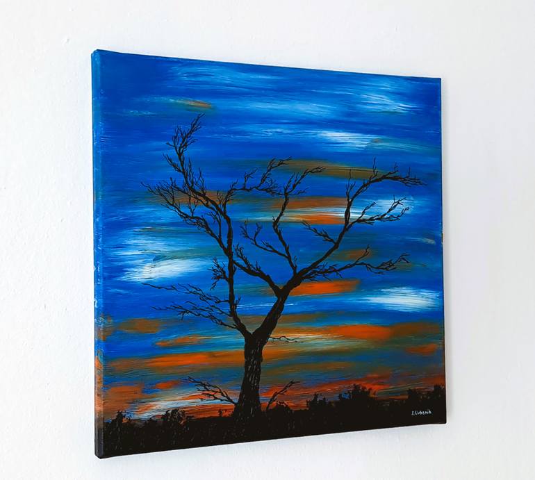 Original Expressionism Landscape Painting by Daniel Urbaník