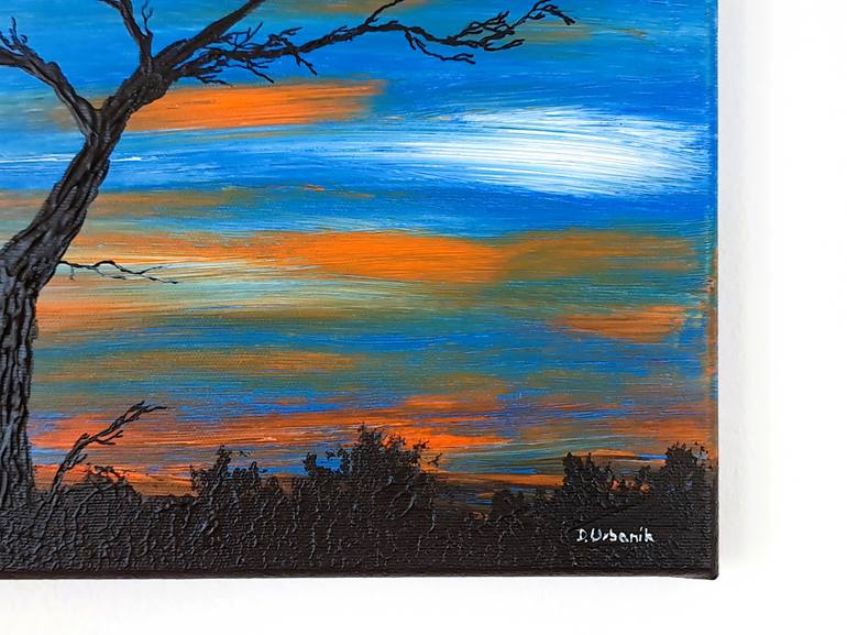 Original Expressionism Landscape Painting by Daniel Urbaník