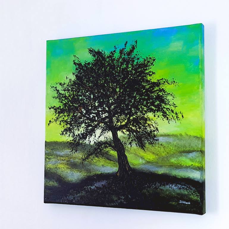 Original Expressionism Landscape Painting by Daniel Urbaník