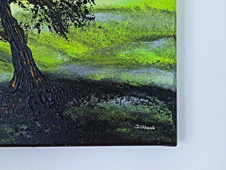 Original Expressionism Landscape Painting by Daniel Urbaník