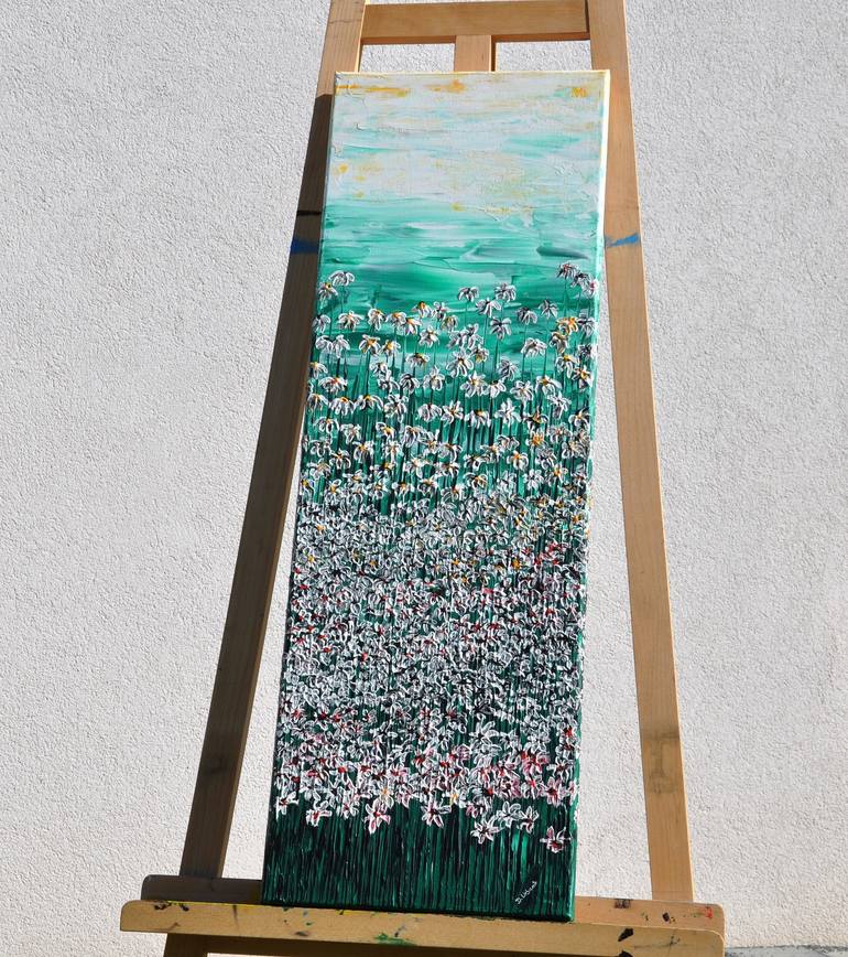 Original Impressionism Floral Painting by Daniel Urbaník