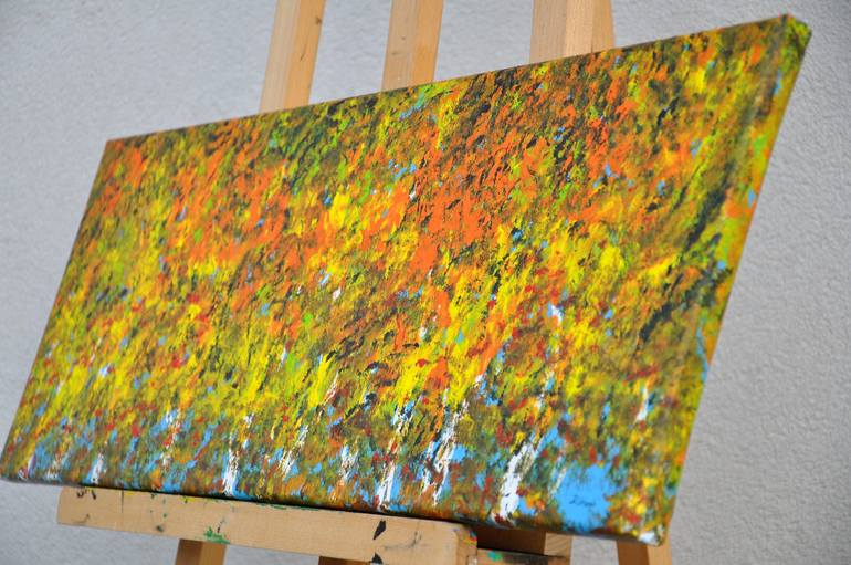 Original Abstract Expressionism Landscape Painting by Daniel Urbaník