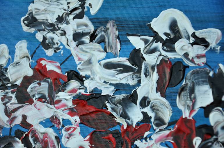 Original Abstract Expressionism Floral Painting by Daniel Urbaník