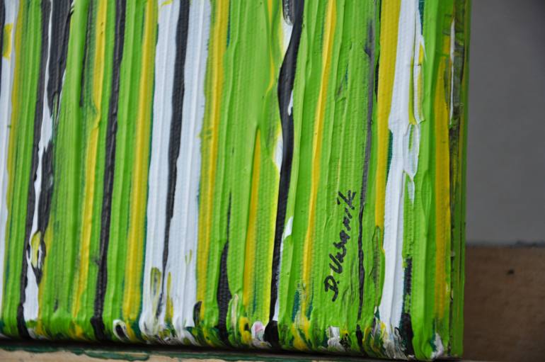 Original Abstract Expressionism Floral Painting by Daniel Urbaník