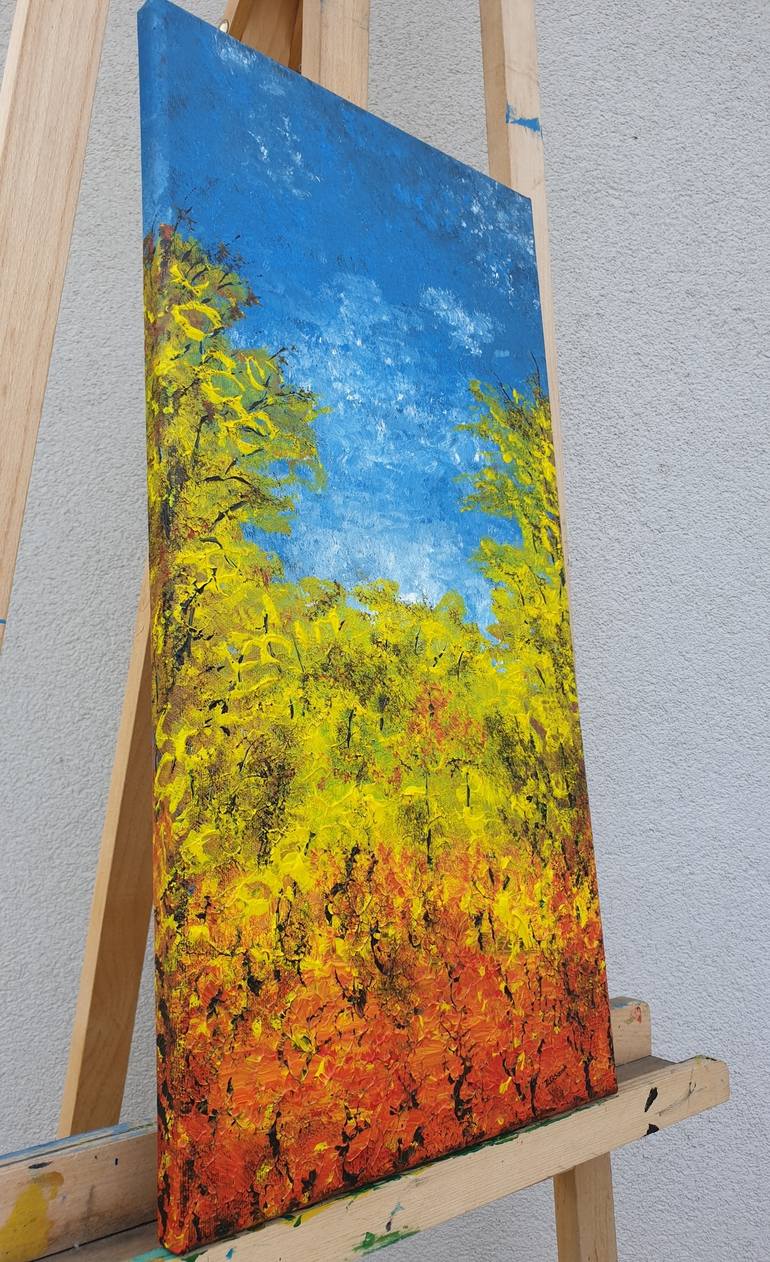 Original Expressionism Landscape Painting by Daniel Urbaník