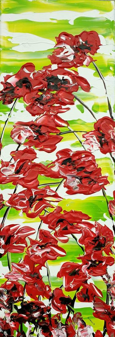 Original Abstract Expressionism Floral Paintings by Daniel Urbaník