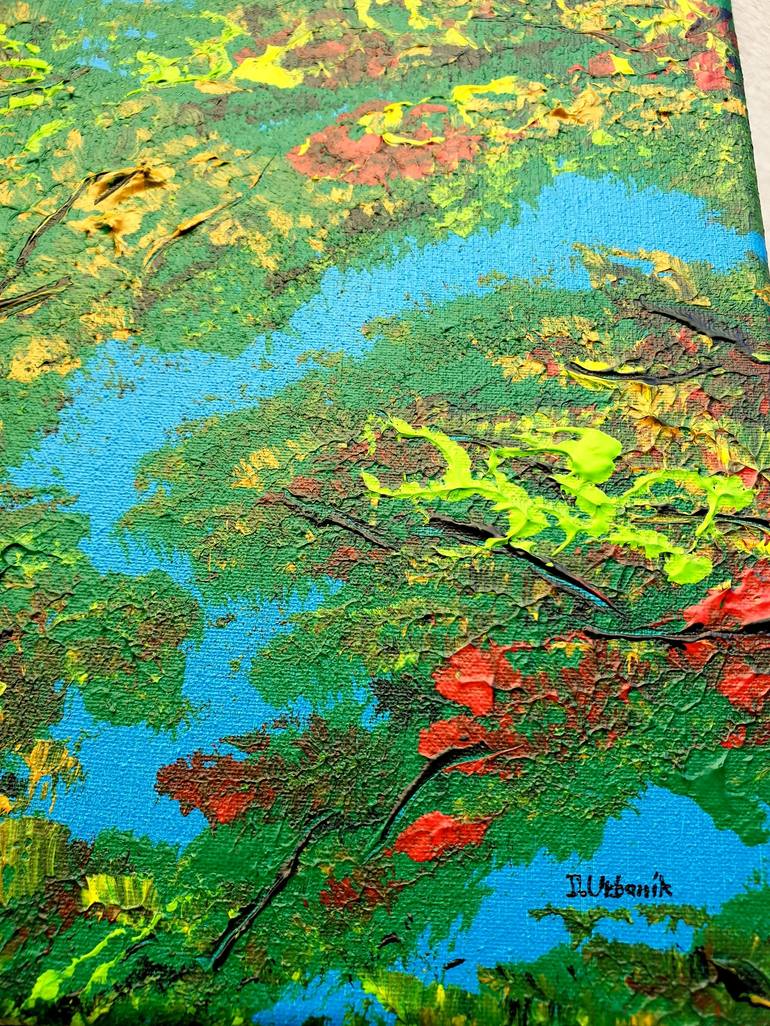 Original Expressionism Landscape Painting by Daniel Urbaník