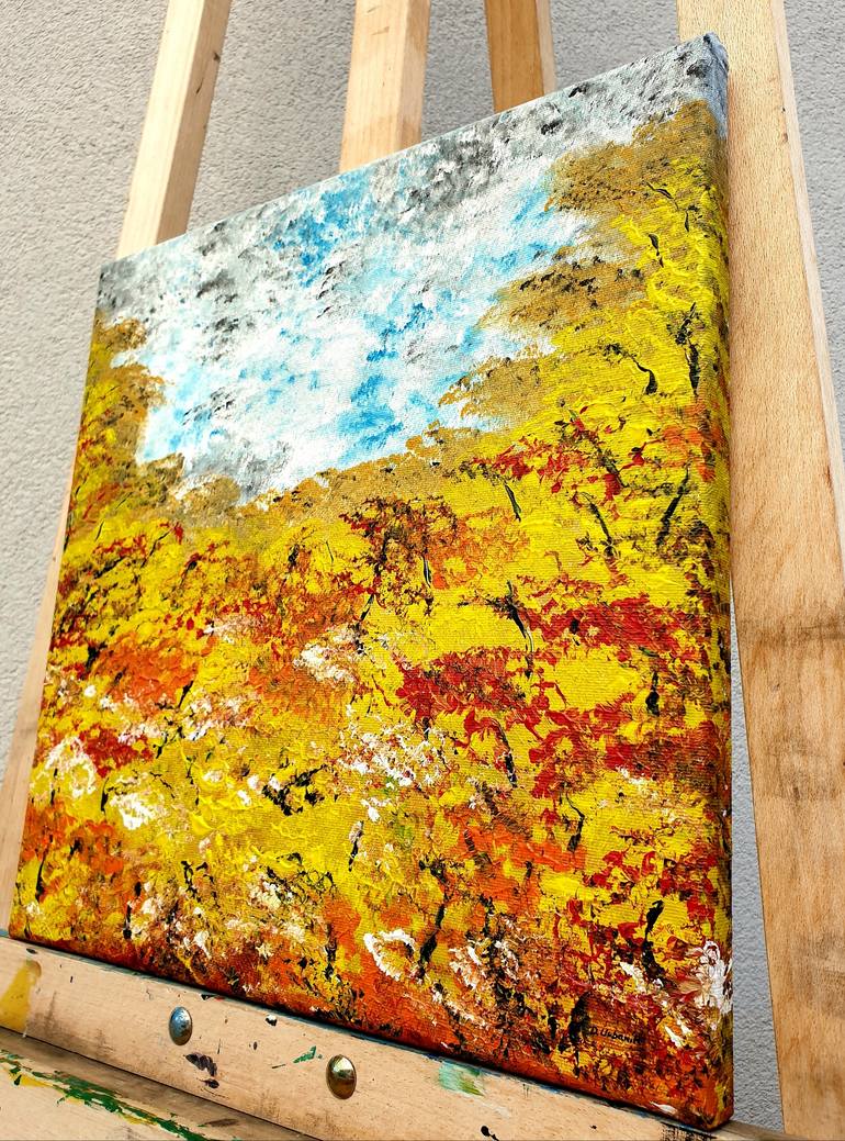 Original Expressionism Landscape Painting by Daniel Urbaník