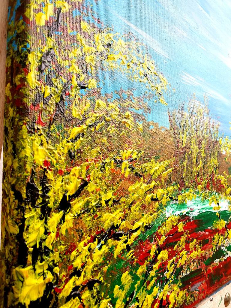 Original Expressionism Landscape Painting by Daniel Urbaník