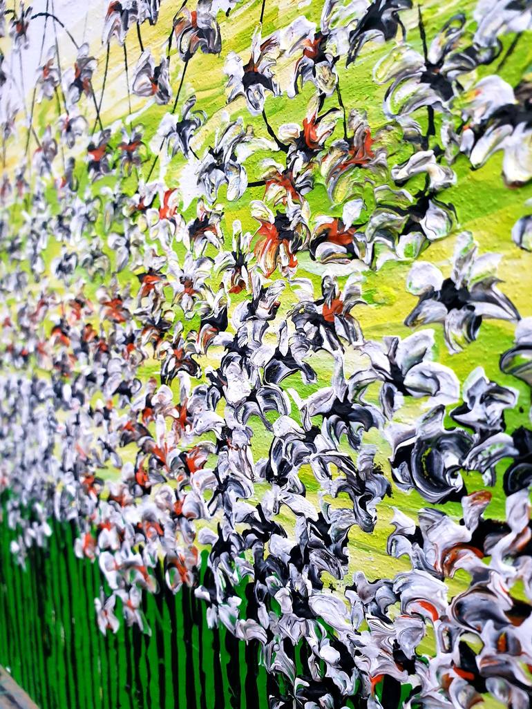 Original Expressionism Floral Painting by Daniel Urbaník