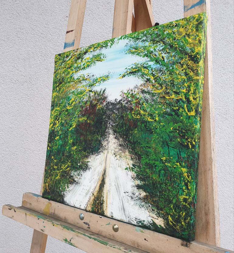 Original Impressionism Landscape Painting by Daniel Urbaník