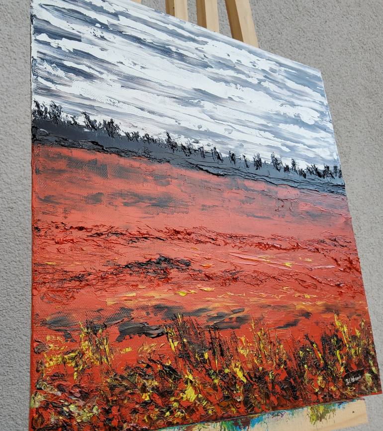 Original Expressionism Landscape Painting by Daniel Urbaník