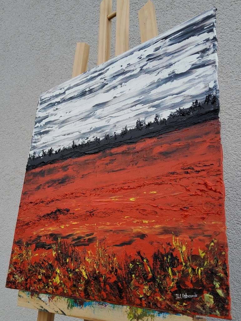 Original Expressionism Landscape Painting by Daniel Urbaník