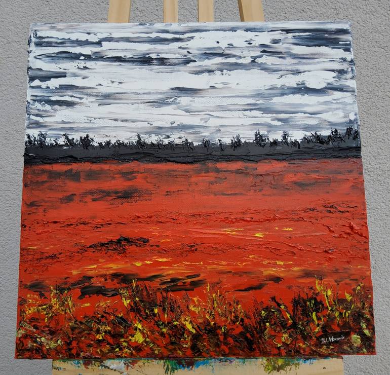 Original Expressionism Landscape Painting by Daniel Urbaník