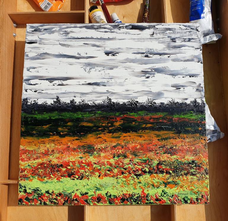 Original Expressionism Landscape Painting by Daniel Urbaník