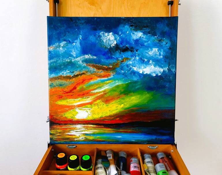 Original Abstract Landscape Painting by Daniel Urbaník