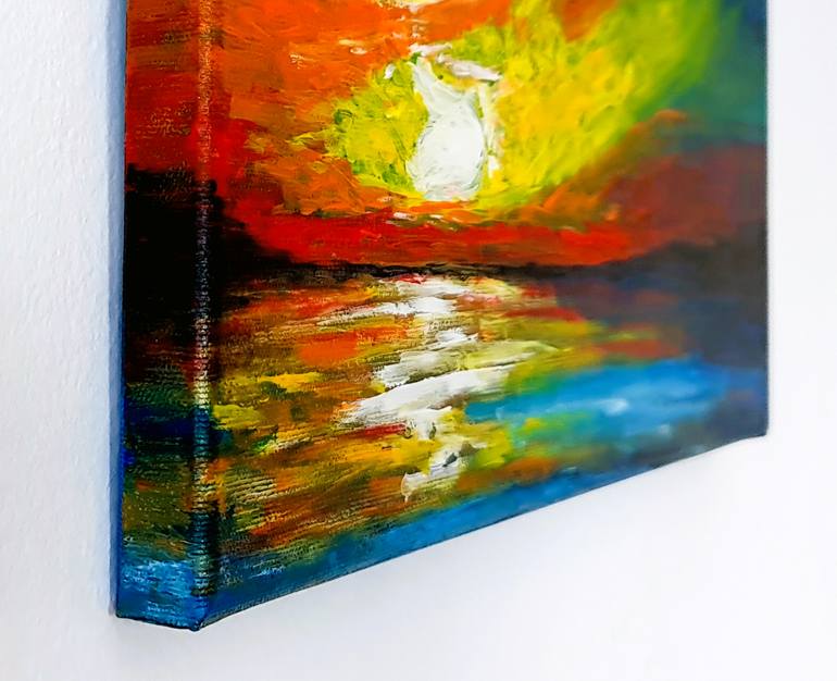 Original Abstract Landscape Painting by Daniel Urbaník