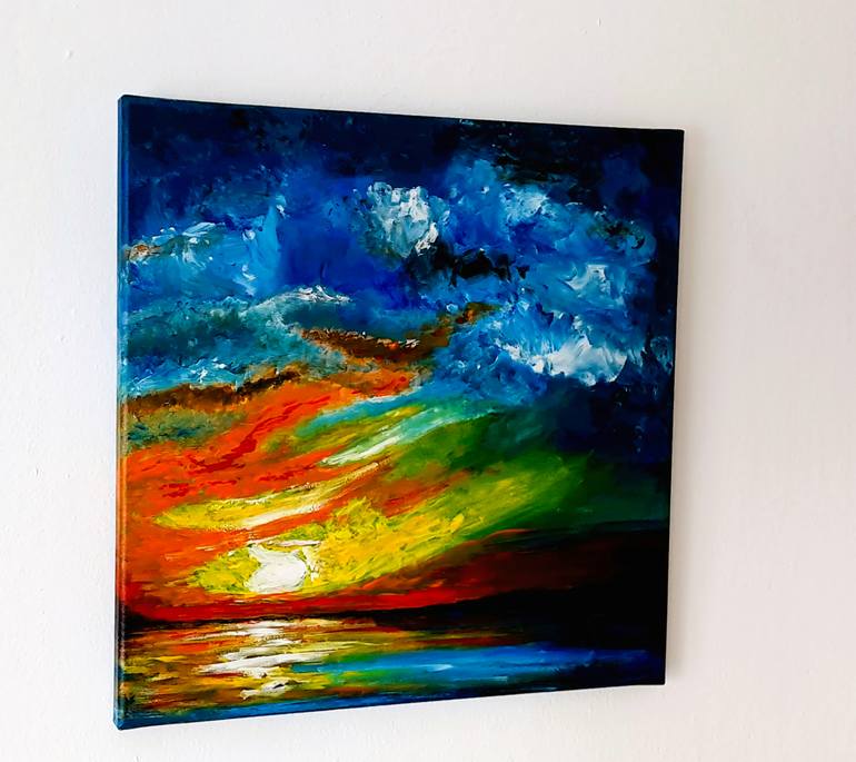 Original Abstract Landscape Painting by Daniel Urbaník