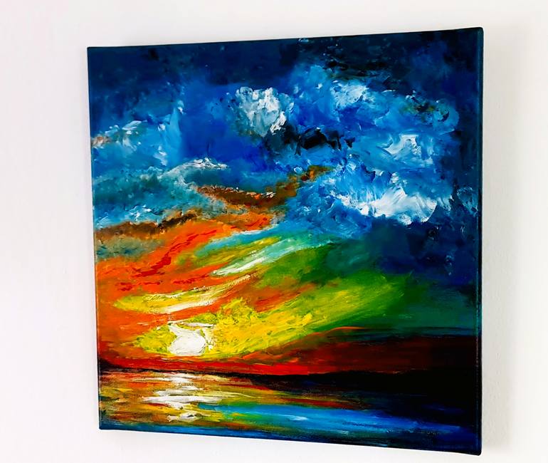 Original Abstract Landscape Painting by Daniel Urbaník