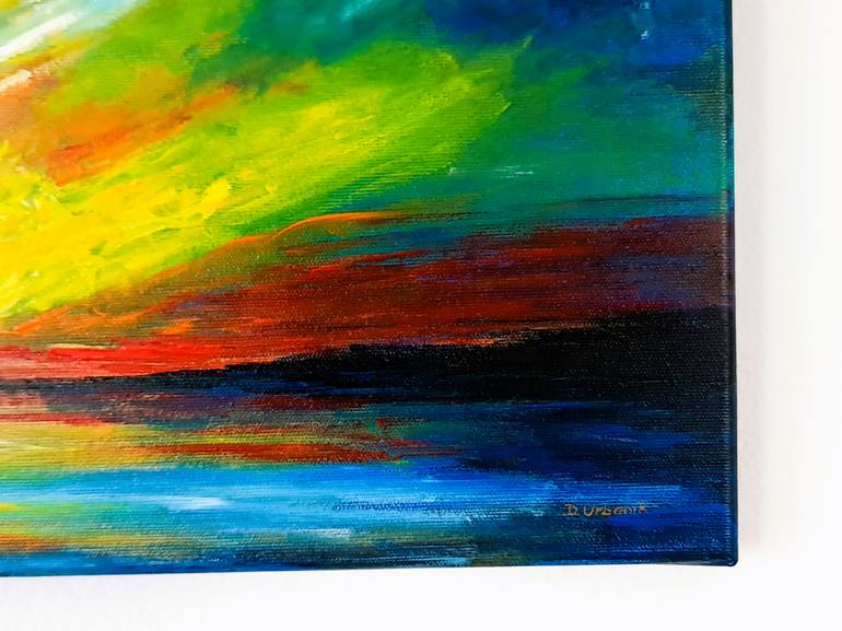 Original Abstract Landscape Painting by Daniel Urbaník
