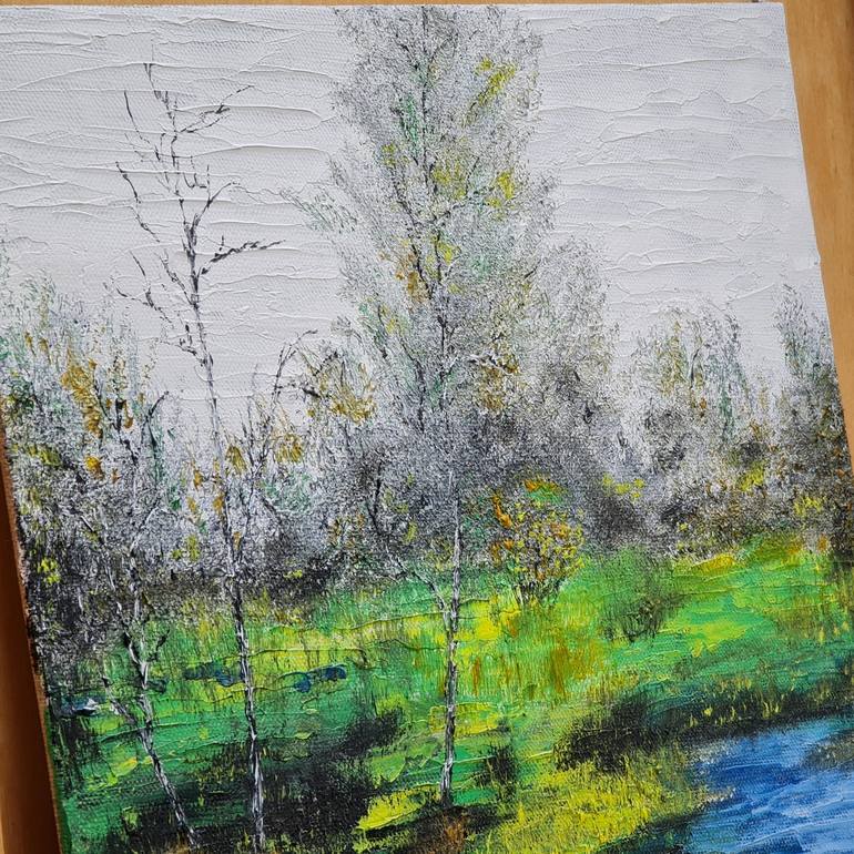 Original Expressionism Landscape Painting by Daniel Urbaník