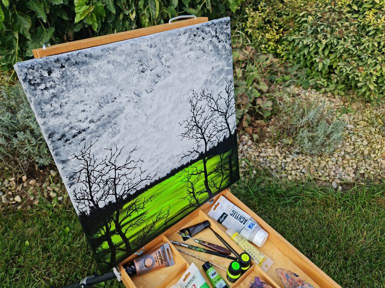 Original Impressionism Landscape Painting by Daniel Urbaník