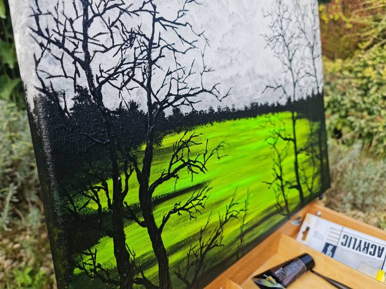 Original Impressionism Landscape Painting by Daniel Urbaník