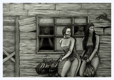 Print of Figurative People Drawings by Norman González