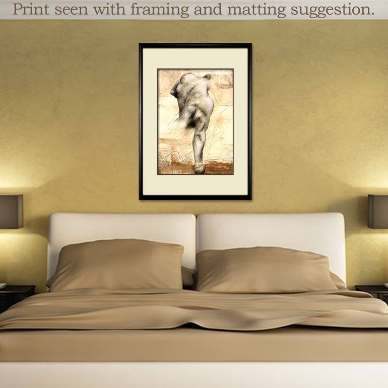 Original Figurative Nude Drawing by David Meyer