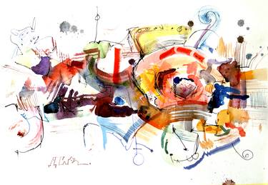 Original Abstract Expressionism Abstract Paintings by Dariya Tumanova