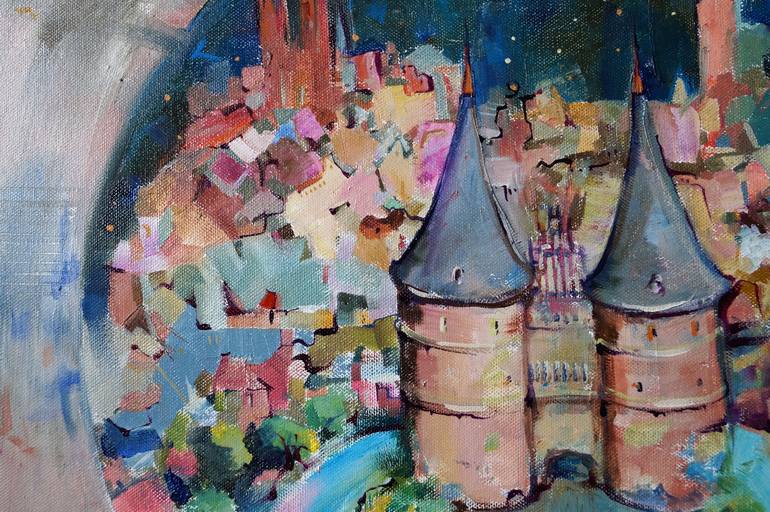 Original Fine Art Architecture Painting by Dariya Tumanova