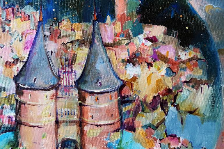 Original Fine Art Architecture Painting by Dariya Tumanova