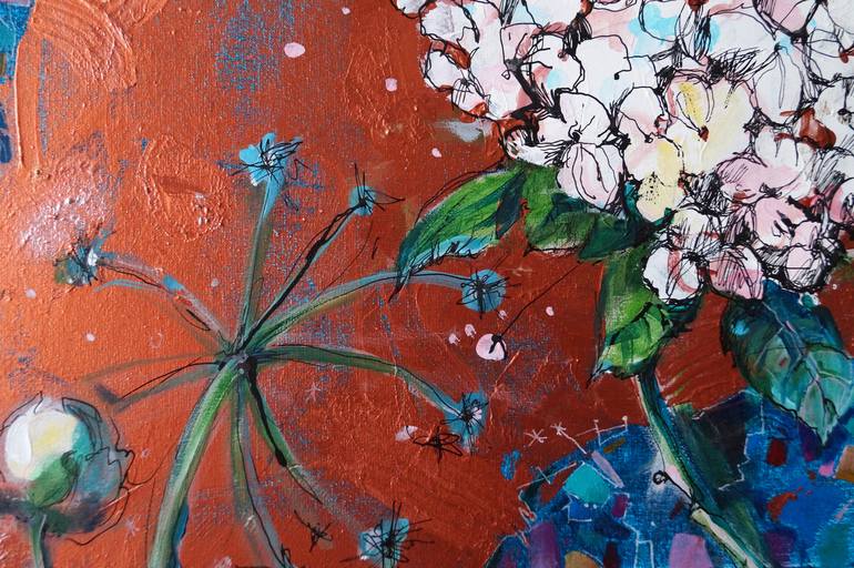 Original Abstract Expressionism Floral Painting by Dariya Tumanova