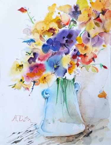 Original Floral Paintings by Dariya Tumanova