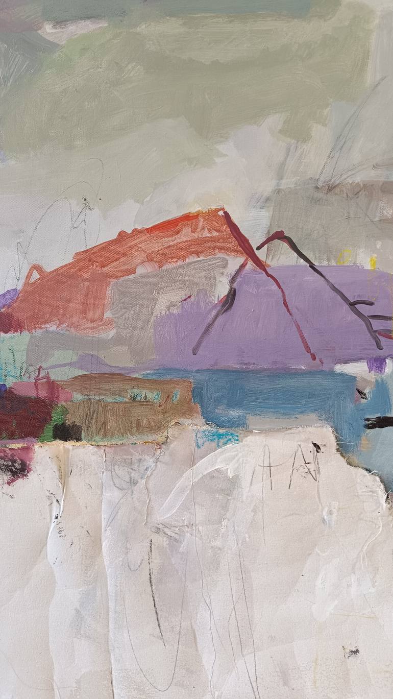 Original Abstract Landscape Painting by Silvana Konjevoda