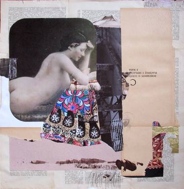 Original Figurative Erotic Collage by Silvana Konjevoda