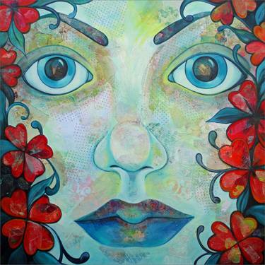 Original Contemporary Classical Mythology Mixed Media by Shadia Derbyshire