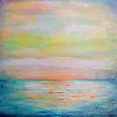 Original Contemporary Seascape Mixed Media by Shadia Derbyshire