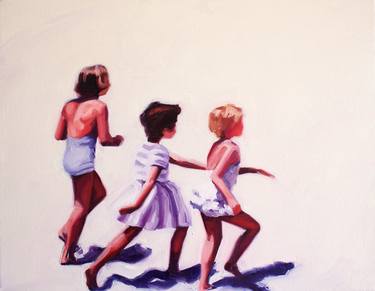 Print of Figurative Children Paintings by Valerie Lariviere