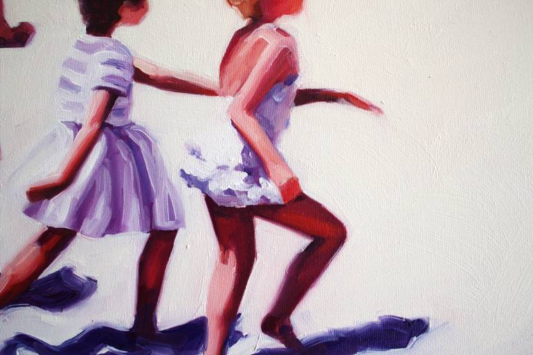 Original Figurative Children Painting by Valerie Lariviere