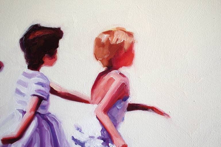 Original Figurative Children Painting by Valerie Lariviere