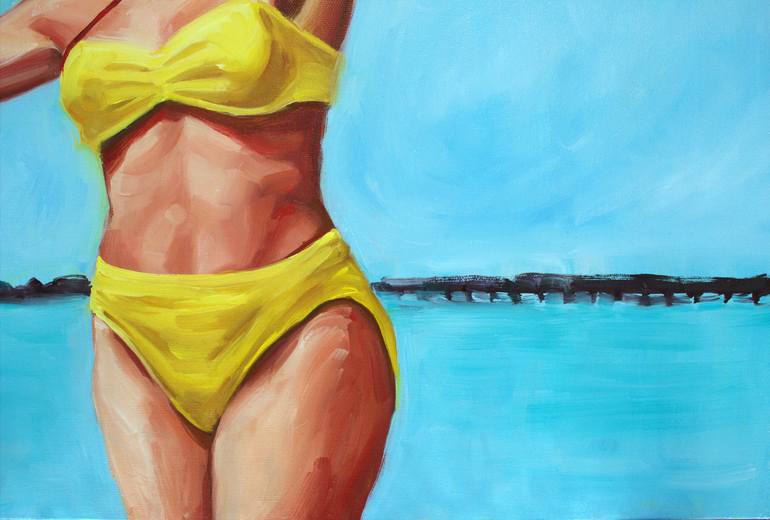 Original Figurative Women Painting by Valerie Lariviere