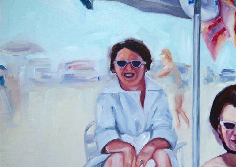 Original Beach Painting by Valerie Lariviere