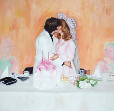 Print of Figurative Love Paintings by Valerie Lariviere